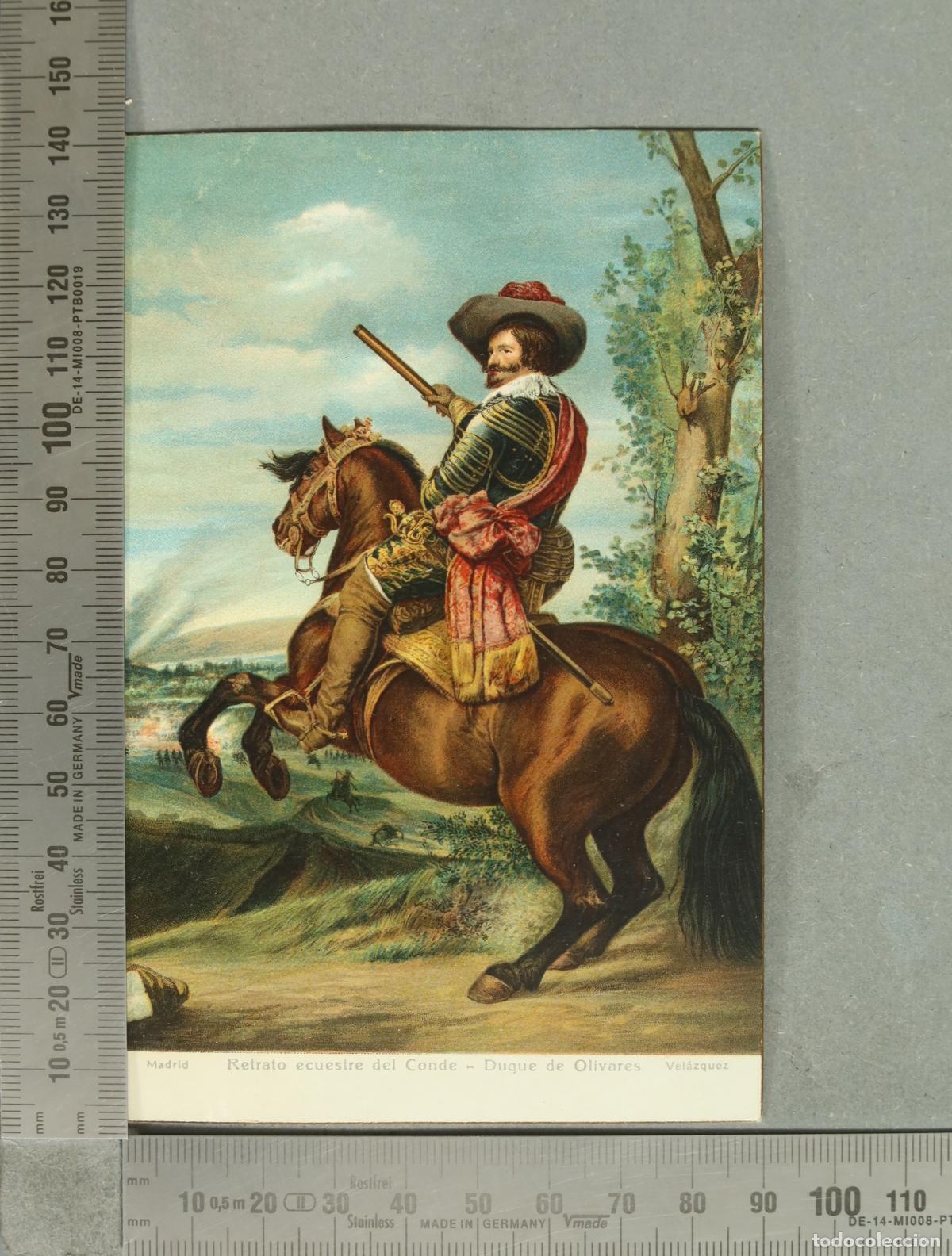 Postales: POSTAL. Retrato ecuestre del Conde-Duque de Olivares - Diego Vel&aacute;zquez
