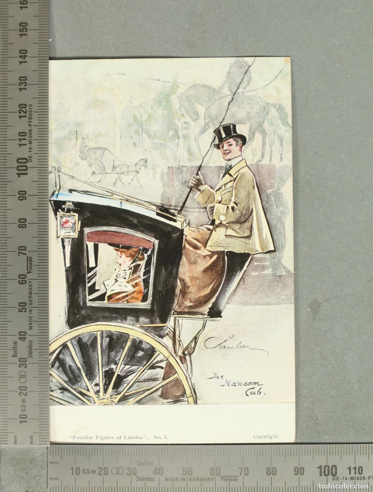 Postales: POSTAL. The Hansom Cab - Familiar Figures of London - Robert Sauber