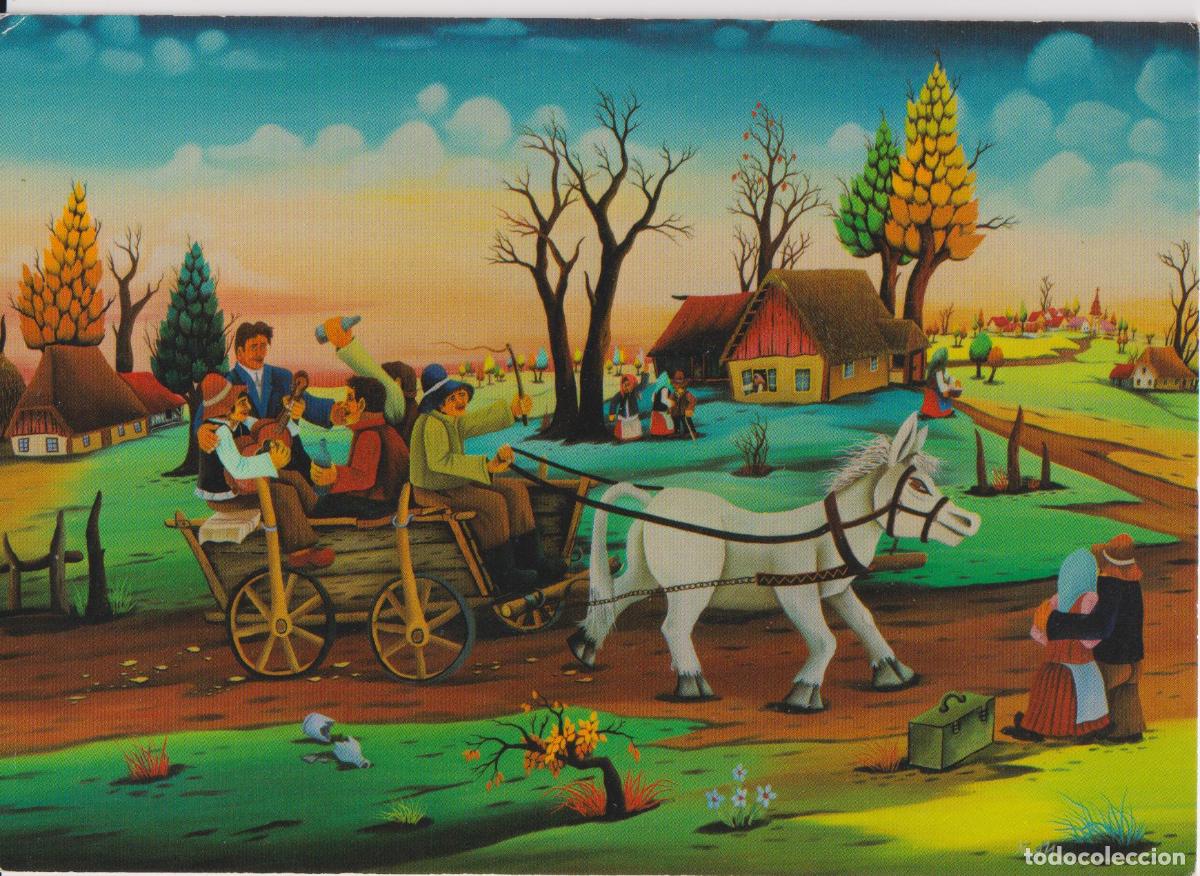 Postales: POSTAL DE LA OBRA DE MILAN NAD, MY BIRTHDAY, PINTURA NA&Iuml;F &ndash; NATIVE ART &ndash; S/C