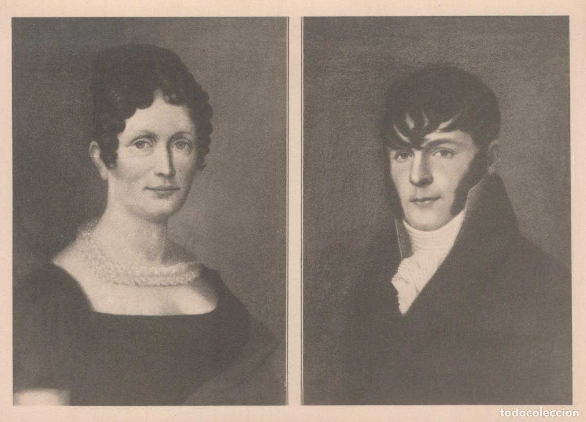Postales: Portraits of A Man and Woman 19th Century Art Mimosa Unposted *YAX880