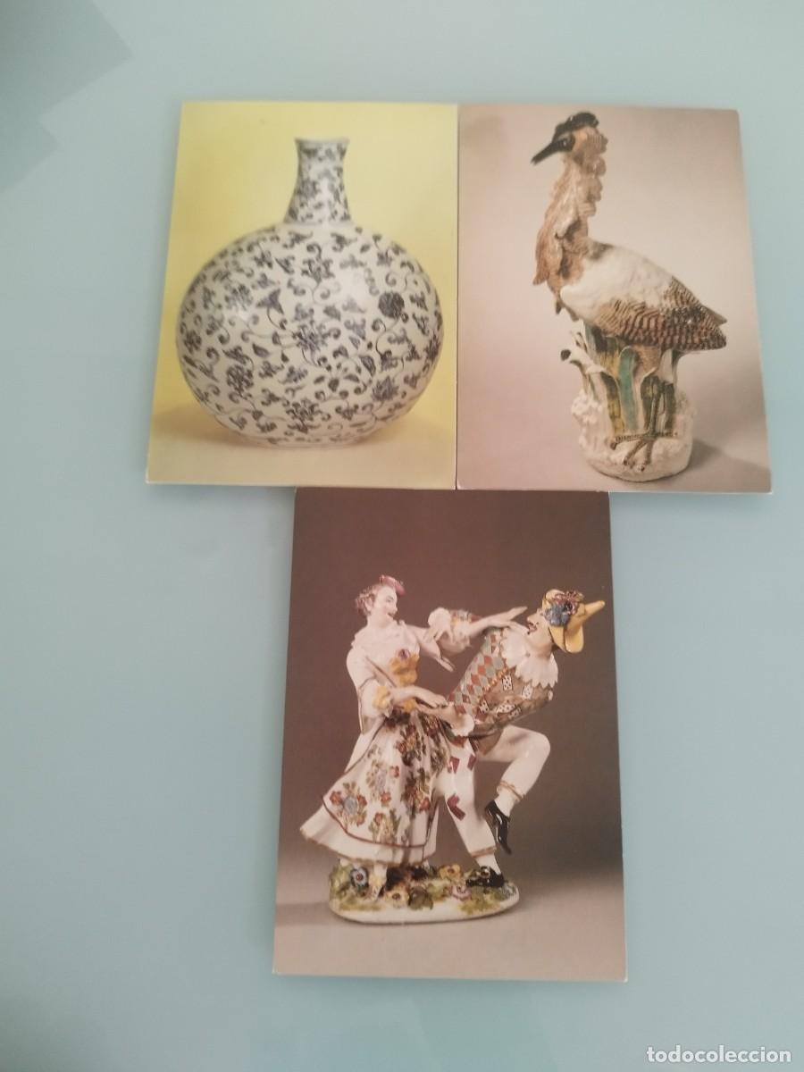 Postales: Colecci&oacute;n de 3 tarjetas postales de Rijksmuseum Amsterdam. Porcelana art&iacute;stica y hist&oacute;rica.