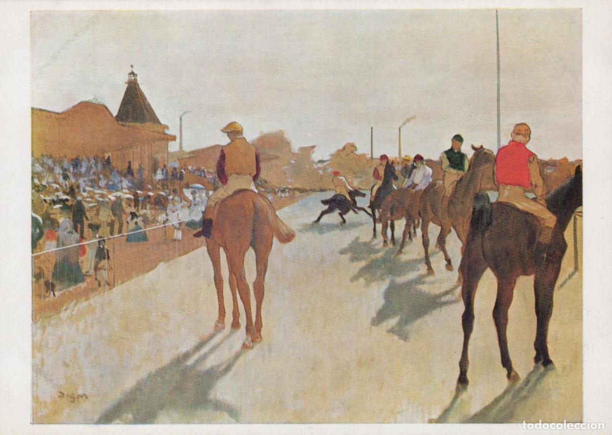 Cartoline: Edgar Degas At the Races in Front of the Grand Unposted *YBA327