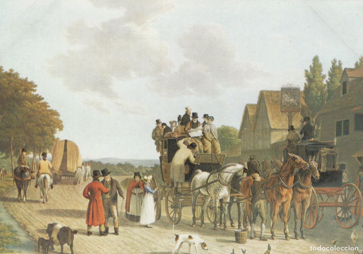 Cartoline: The Roadside Stagecoach and Travelers Unposted *YBA356