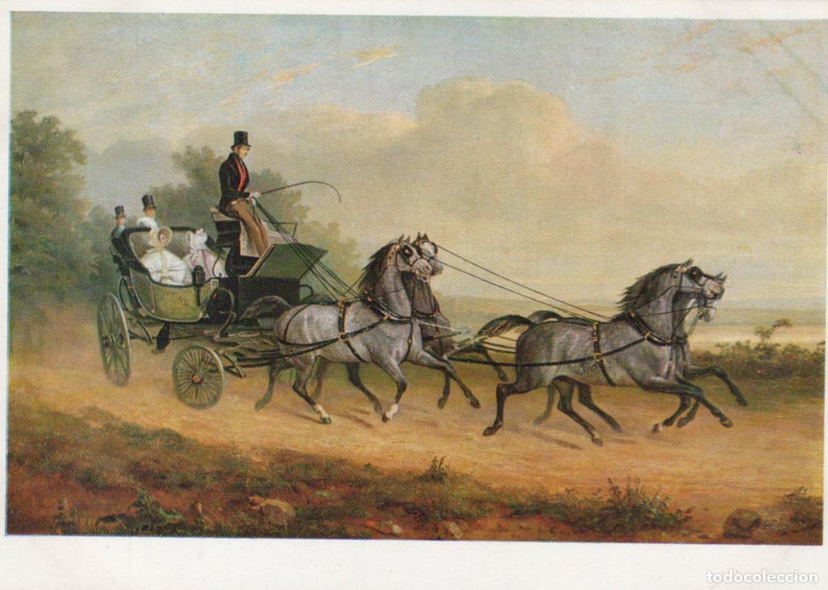 Postais: Horace Vernet la Cal&egrave;che the Barouche die Kalesche Unposted *YBA357
