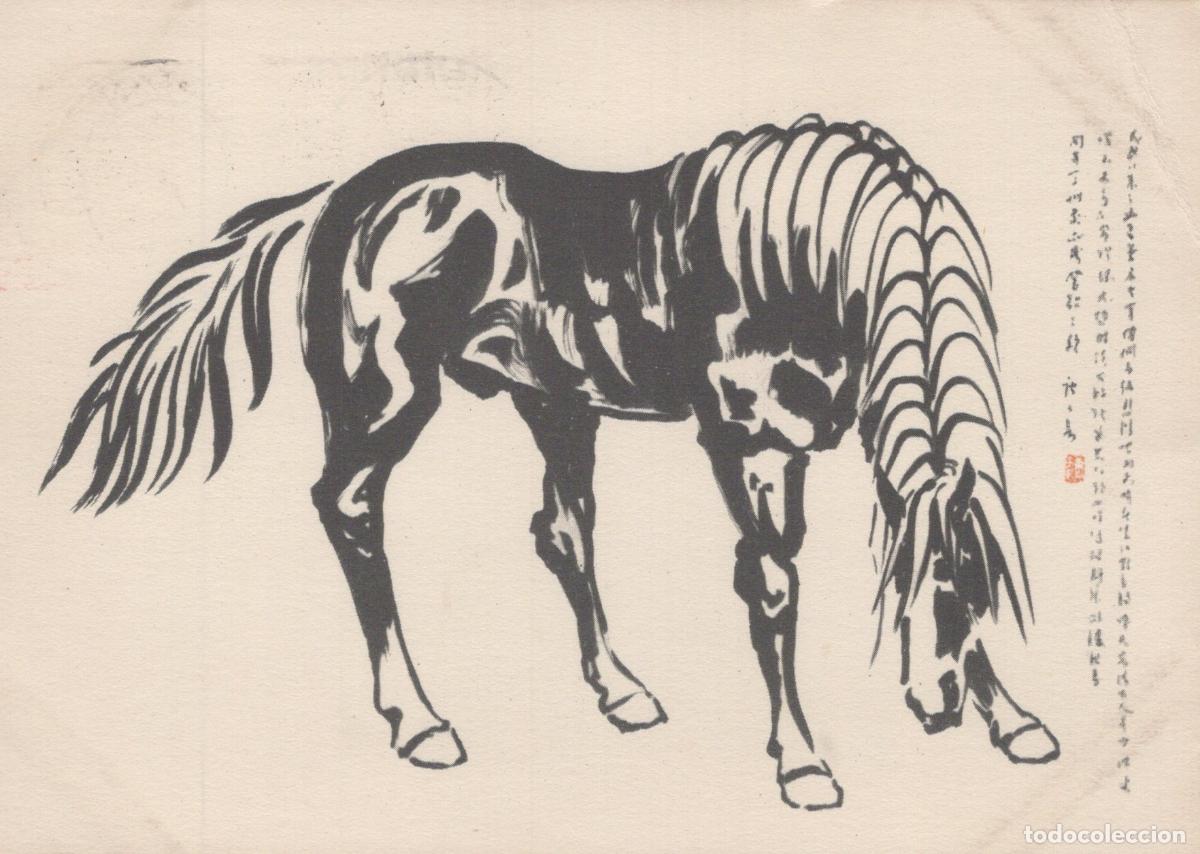 Cartes Postales: Chinese Ink Wash Horse Painting *YBA389
