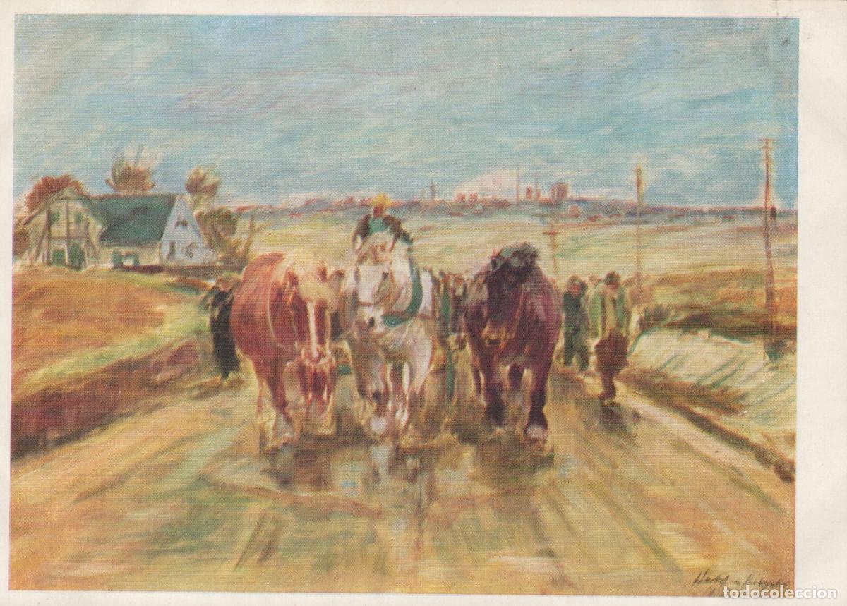Postales: Horses Pulling A Cart On A Road in Unposted *YBA336