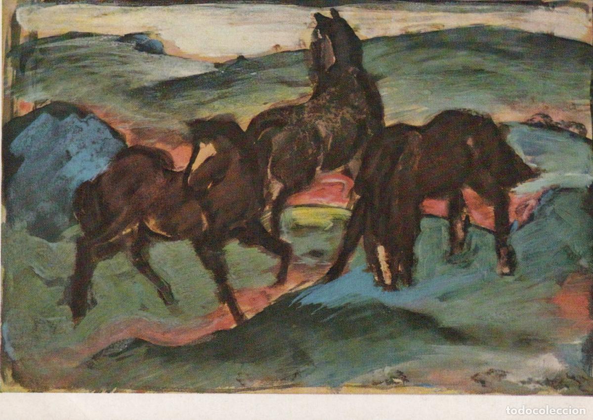 Postales: Franz Marc Three Horses Expressionist Unposted *YBA400