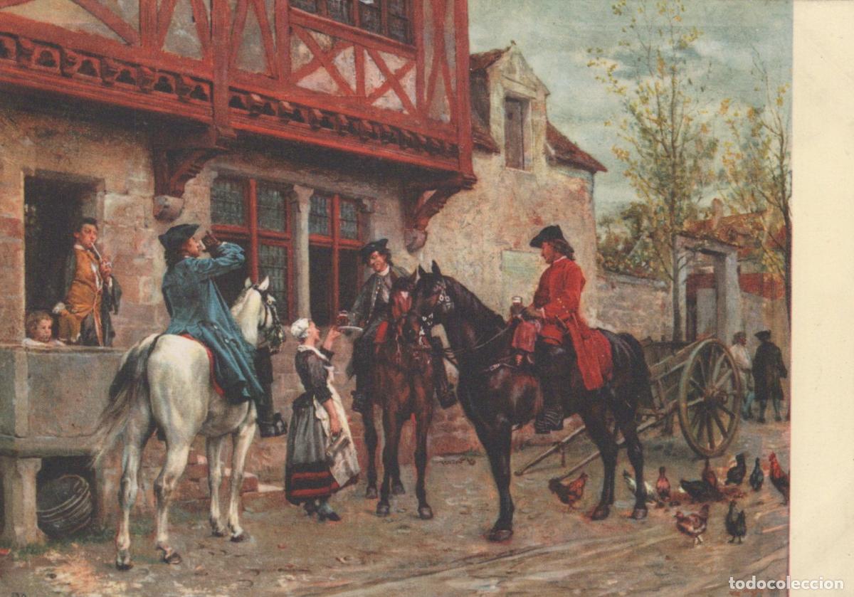 Postales: Meissonier Halt At an Inn Horsemen Unposted *YBA411
