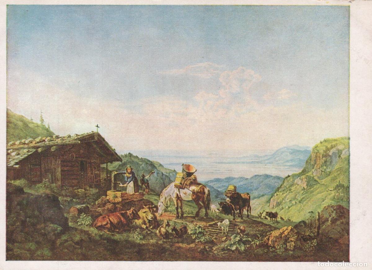 Postales: Alpine Pasture Heinrich B&uuml;rkel Aufrieb Zur Alm Unposted *YBA406
