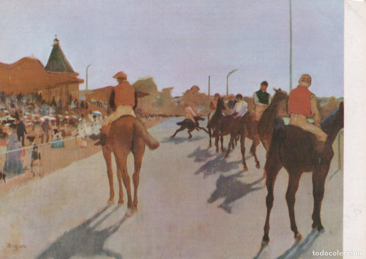 Cartoline: At the Horse Race Before the Grand Stand By Edgar Degas Unposted *YBA326