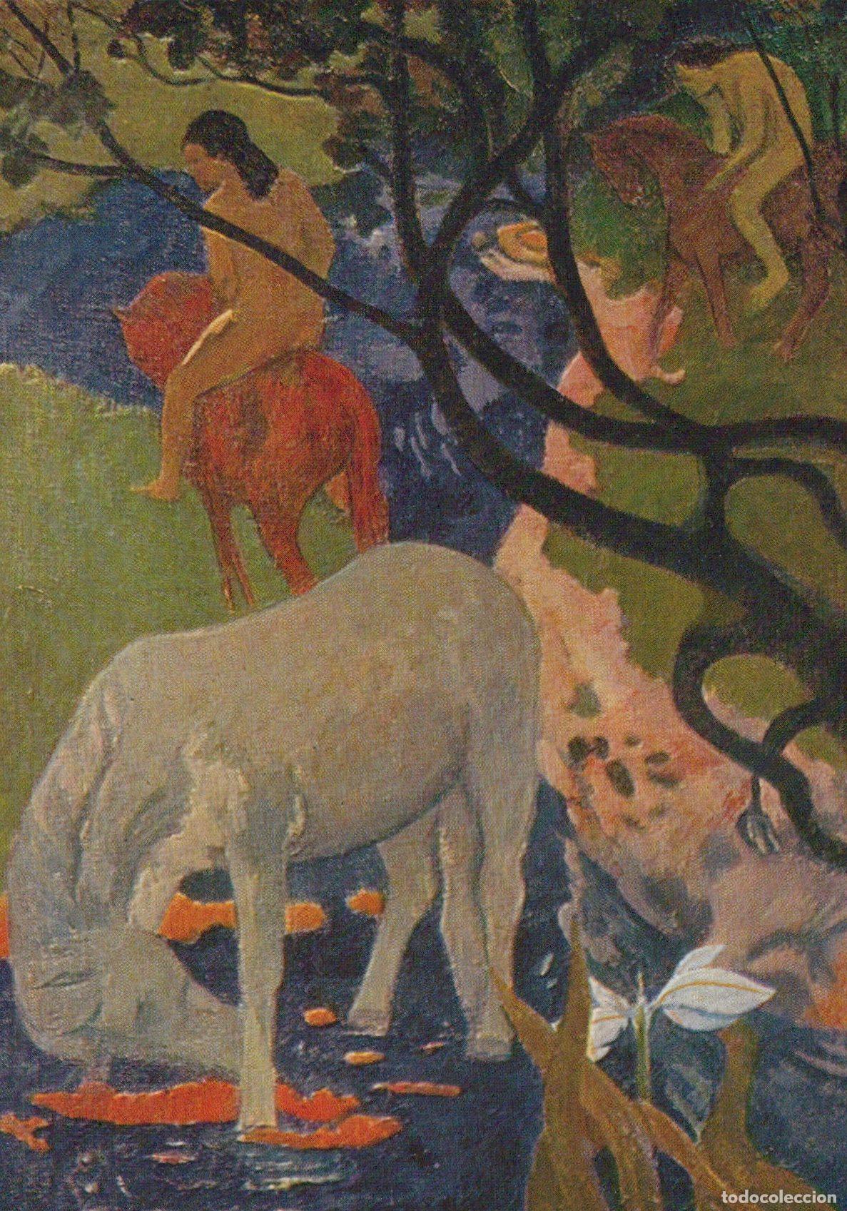 Cartes Postales: Paul Gauguin the White Horse Painting Art Unposted *YBA477