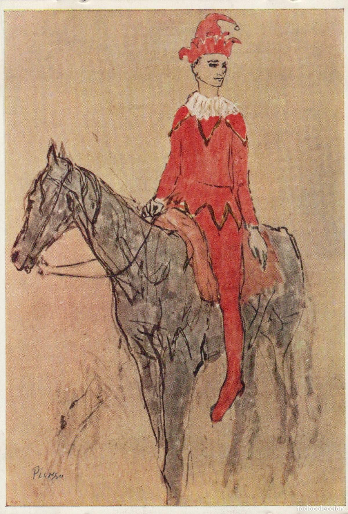 Cartes Postales: Harlequin On Horseback By Pablo Picasso Unposted *YBA479