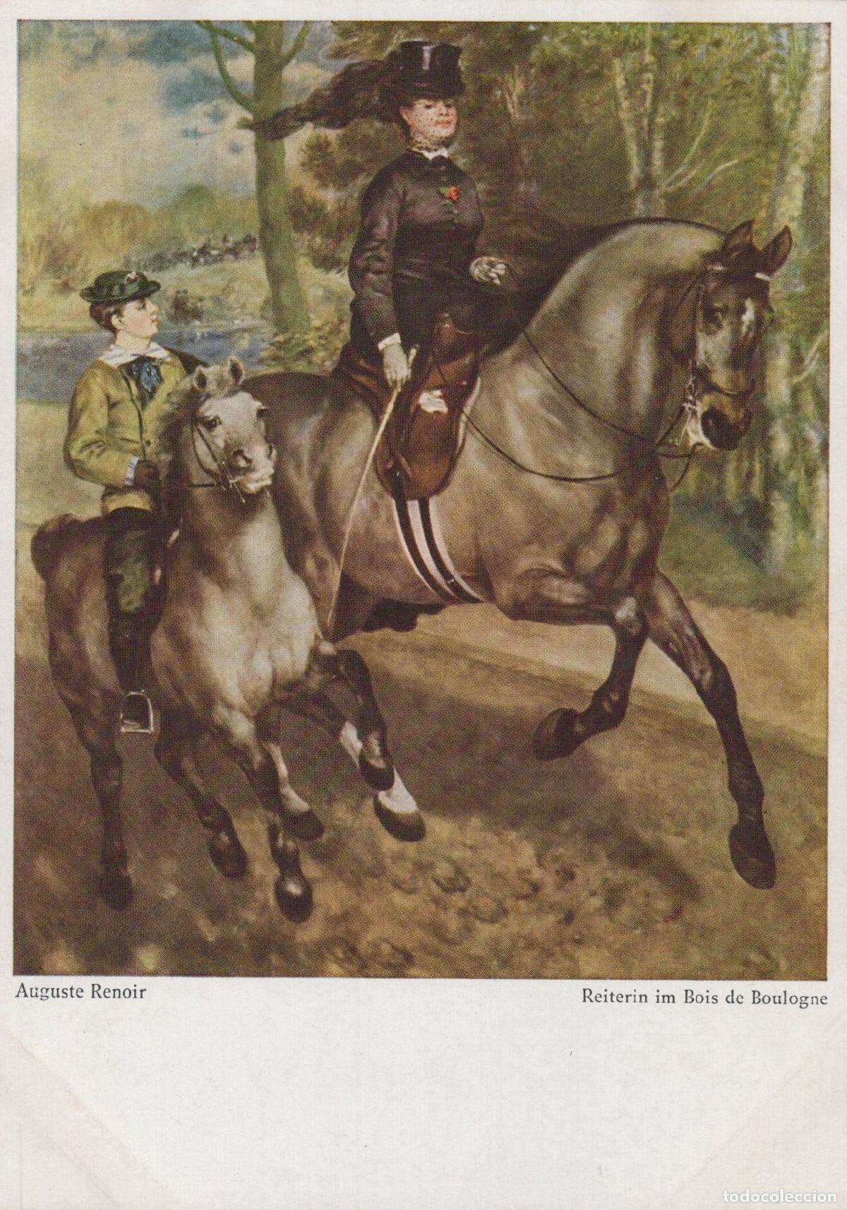 Cartes Postales: Auguste Renoir Woman Riding in the Bois de Boulogne Unposted *YBA448