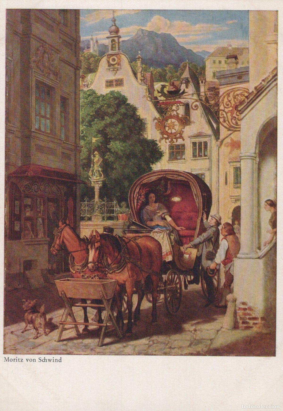 Cartes Postales: Moritz von Schwind Honeymoon Carriage Unposted *YBA452