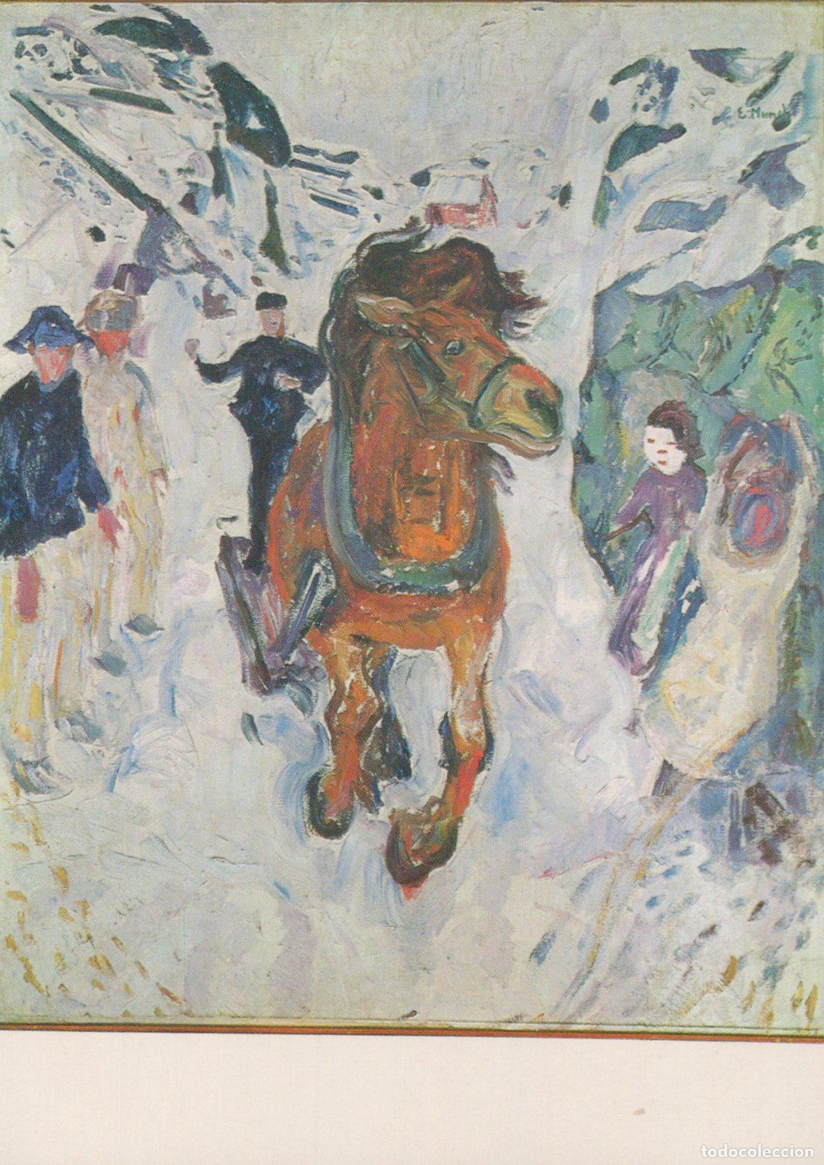 Postkarten: Edvard Munch Galloping Horse Painting Munchmuseet Unposted *YBA487