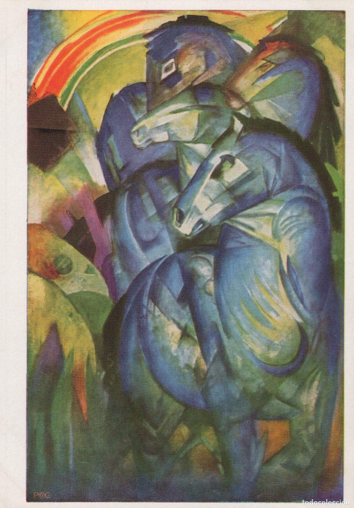 Postales: Franz Marc Blue Horses Expressionist Art Unposted *YBA466