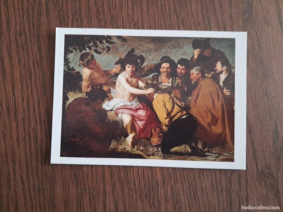 Postales: postal de pintura, Los borrachos, Vel&aacute;zquez. Museo del Prado, Madrid, a&ntilde;o 2007.