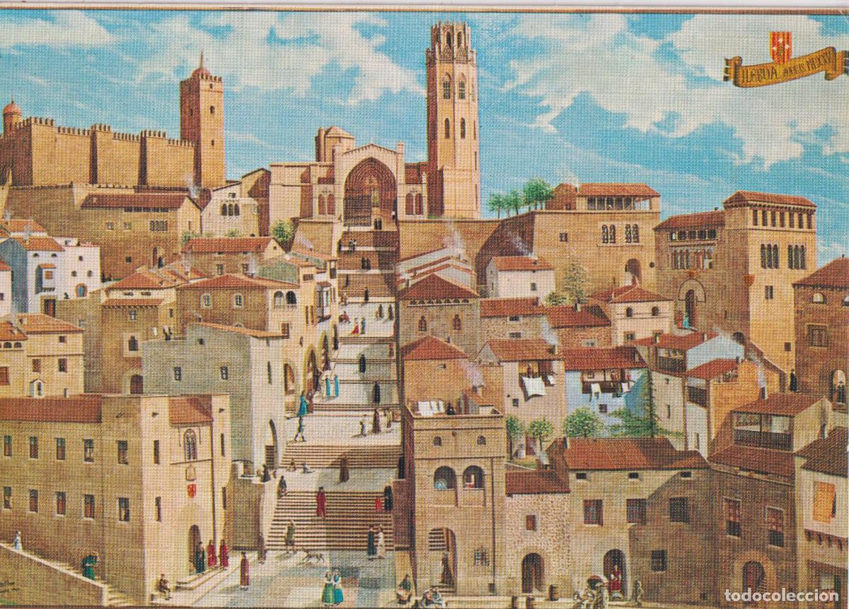 Postales: POSTAL DE LA OBRA DE D.E.GARSABALL, LLEIDA CASCO URBANO EN 1525 - PIC 29604 - S/C