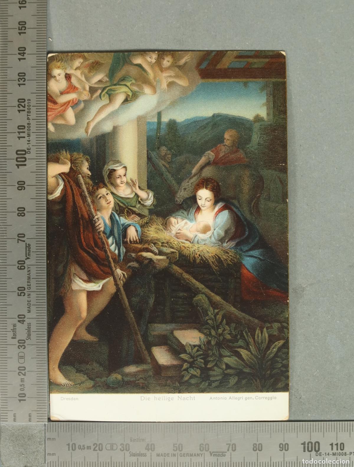 Postales: POSTAL. Die heilige Nacht - Antonio Allegri gen. Correggio - Stengel & Co.