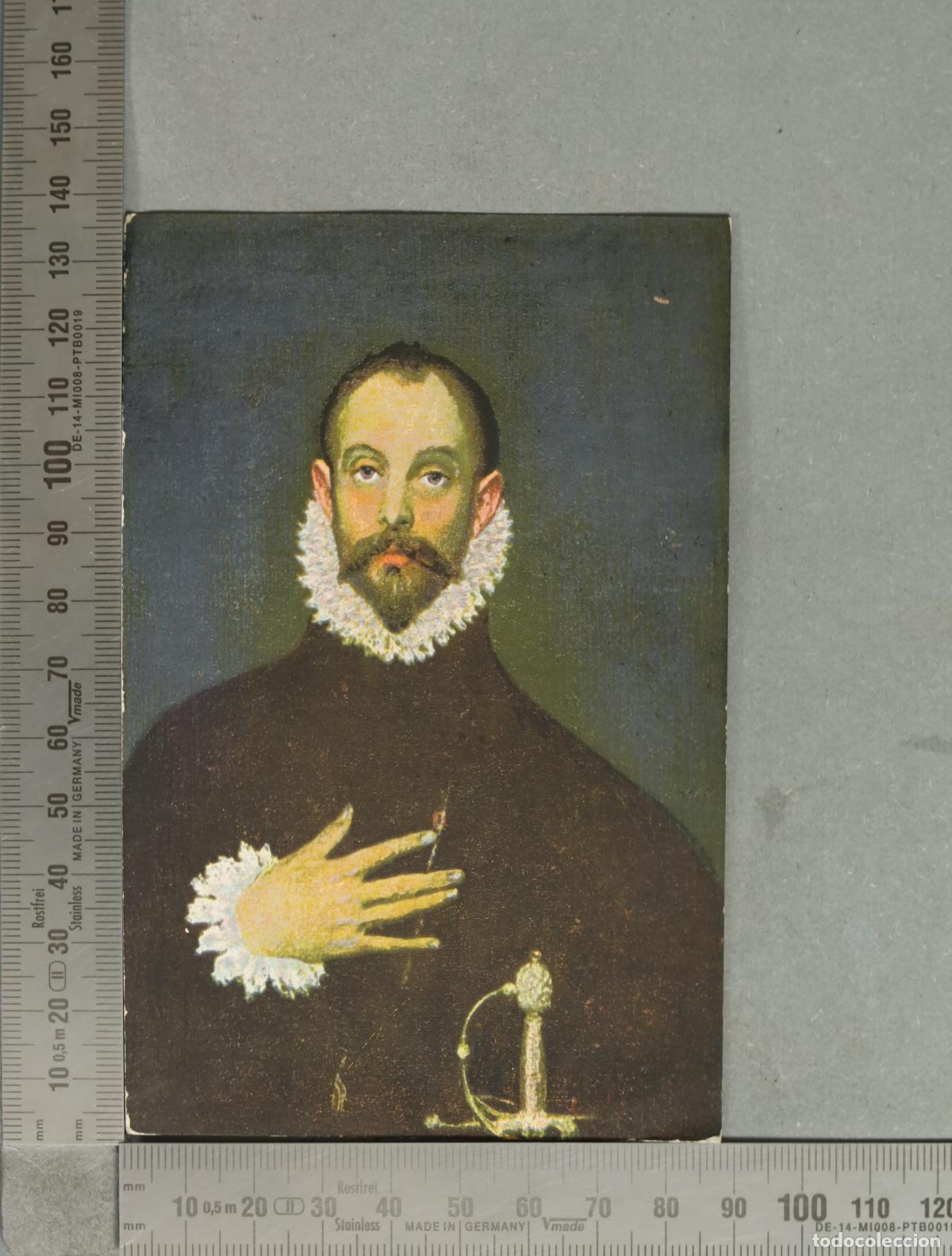 Postales: POSTAL. El caballero de la mano en el pecho - El Greco