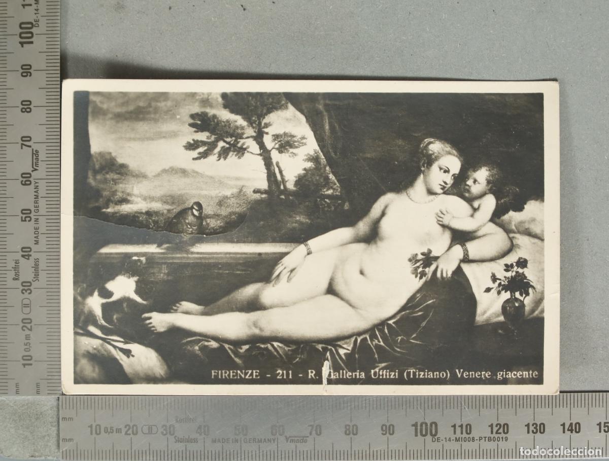 Postales: Firenze - R. Galleria Uffizi - Tiziano - Venere giacente