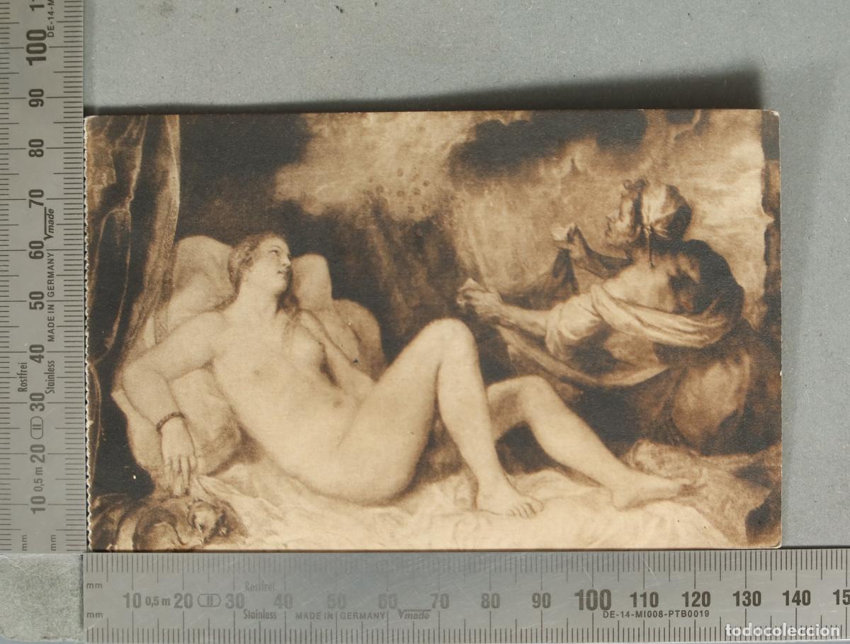 Postales: D&aacute;nae recibiendo la lluvia de oro - Tiziano