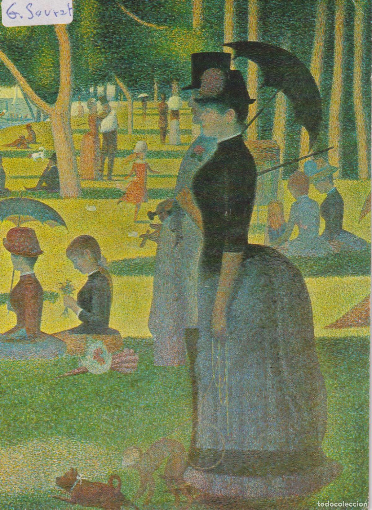 Postales: POSTAL DE LA OBRA DE GEORGES SEURAT, UNA TARDE DE DOMINGO..(1884) &ndash; S/C