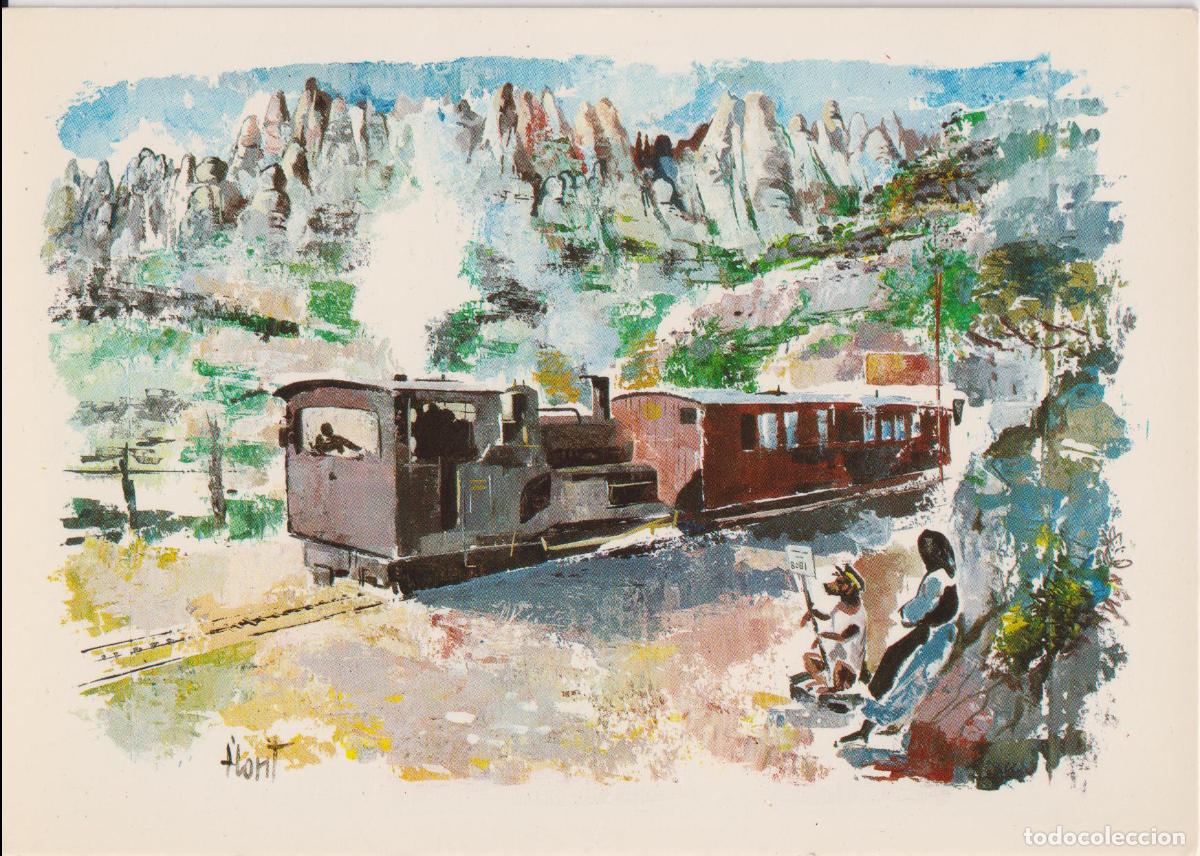 Postales: ILUSTRADOR: FLORIT, CREMALLERA DE MONTSERRAT - EDITADO POR C.P.V.A. - S/C