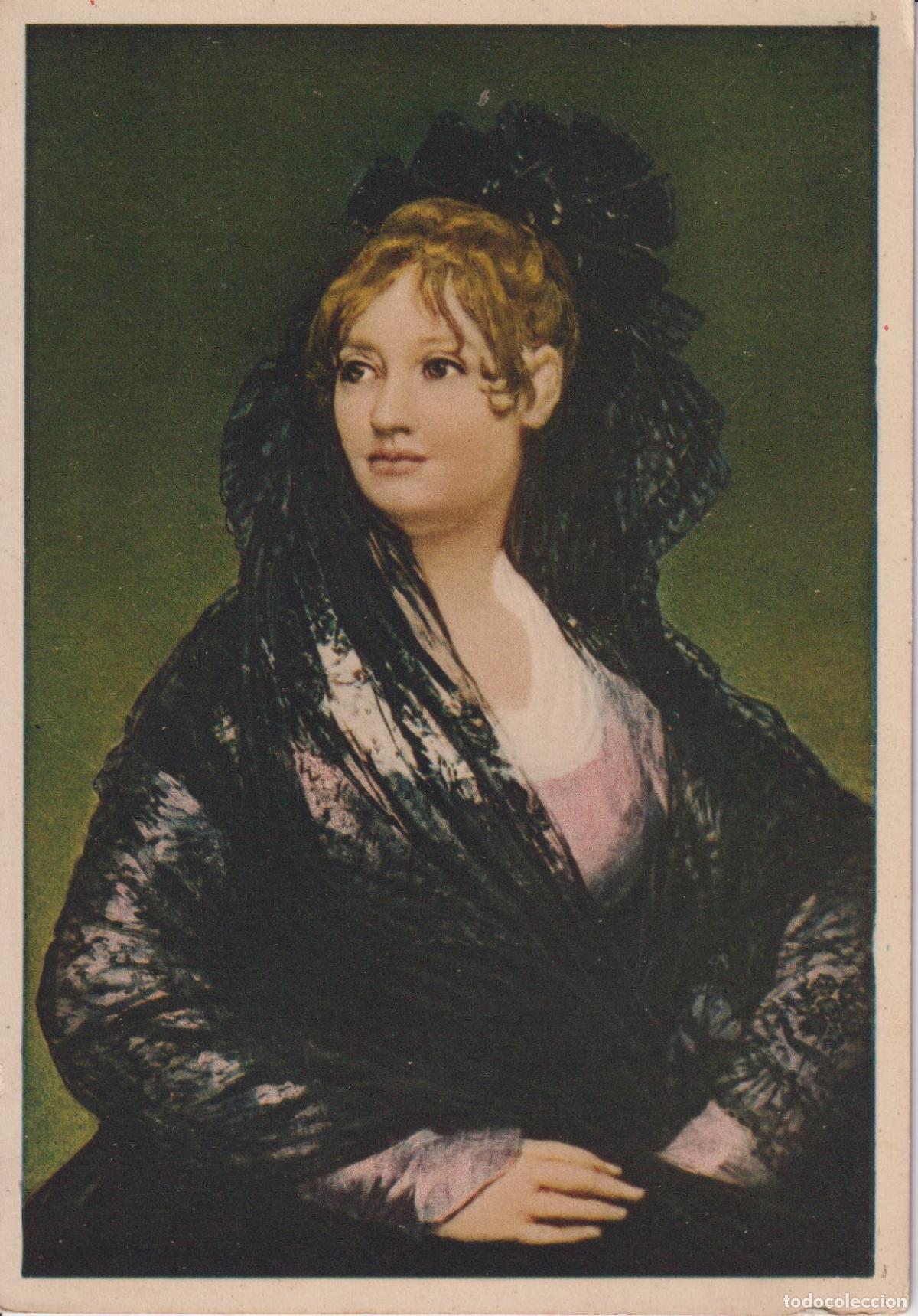 Postales: POSTAL DE LA OBRA DE GOYA, DO&Ntilde;A ISABEL COBOS DE PORCEL - ELIOCROMIA ZACCHETTI 1163 - S/C