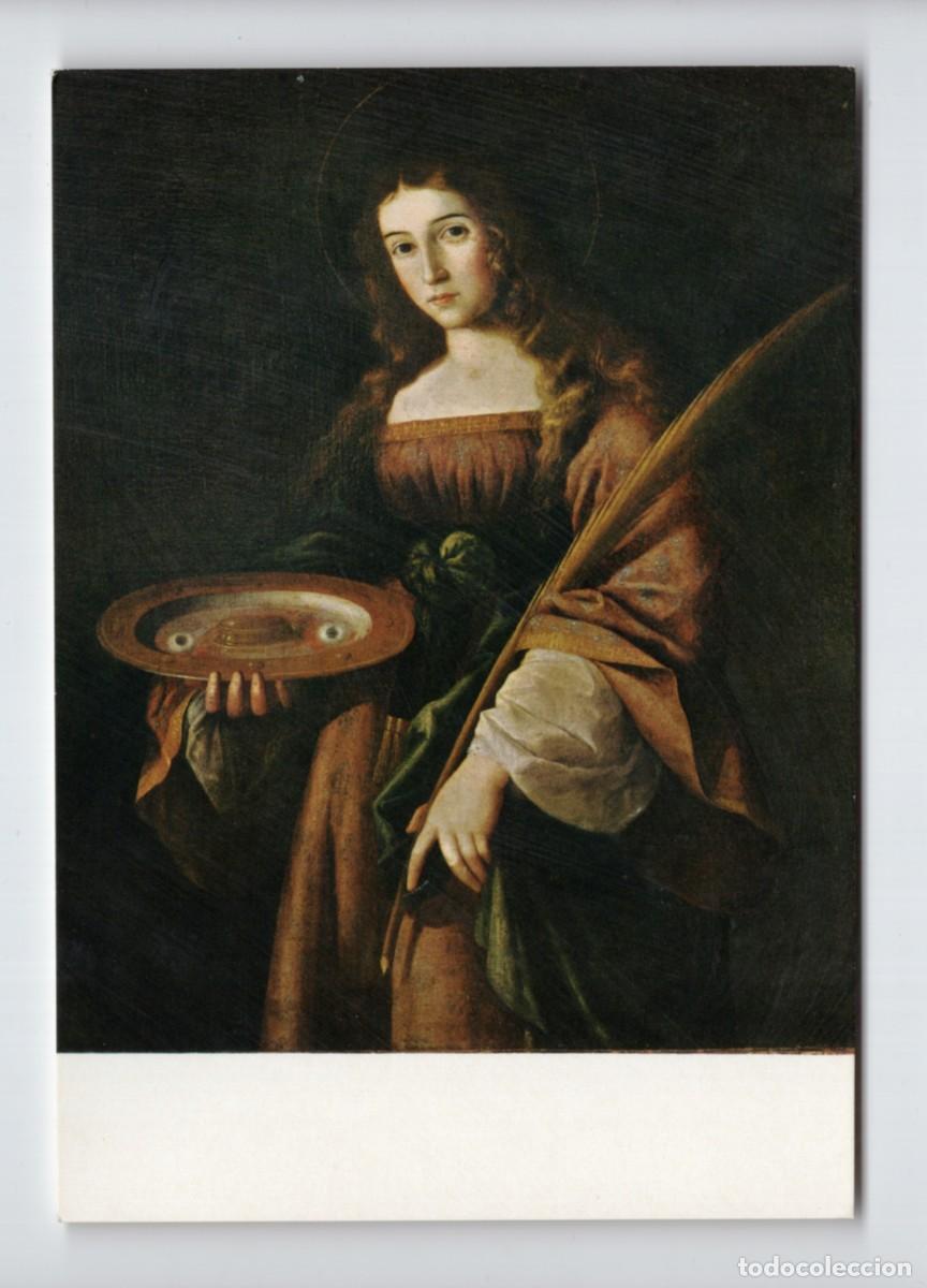 Postales: P 5 - PINACOTECA DE MONTSERRAT. Sta. Luc&iacute;a. Francisco Zurbar&aacute;n -Ediciones FISA, 1963-
