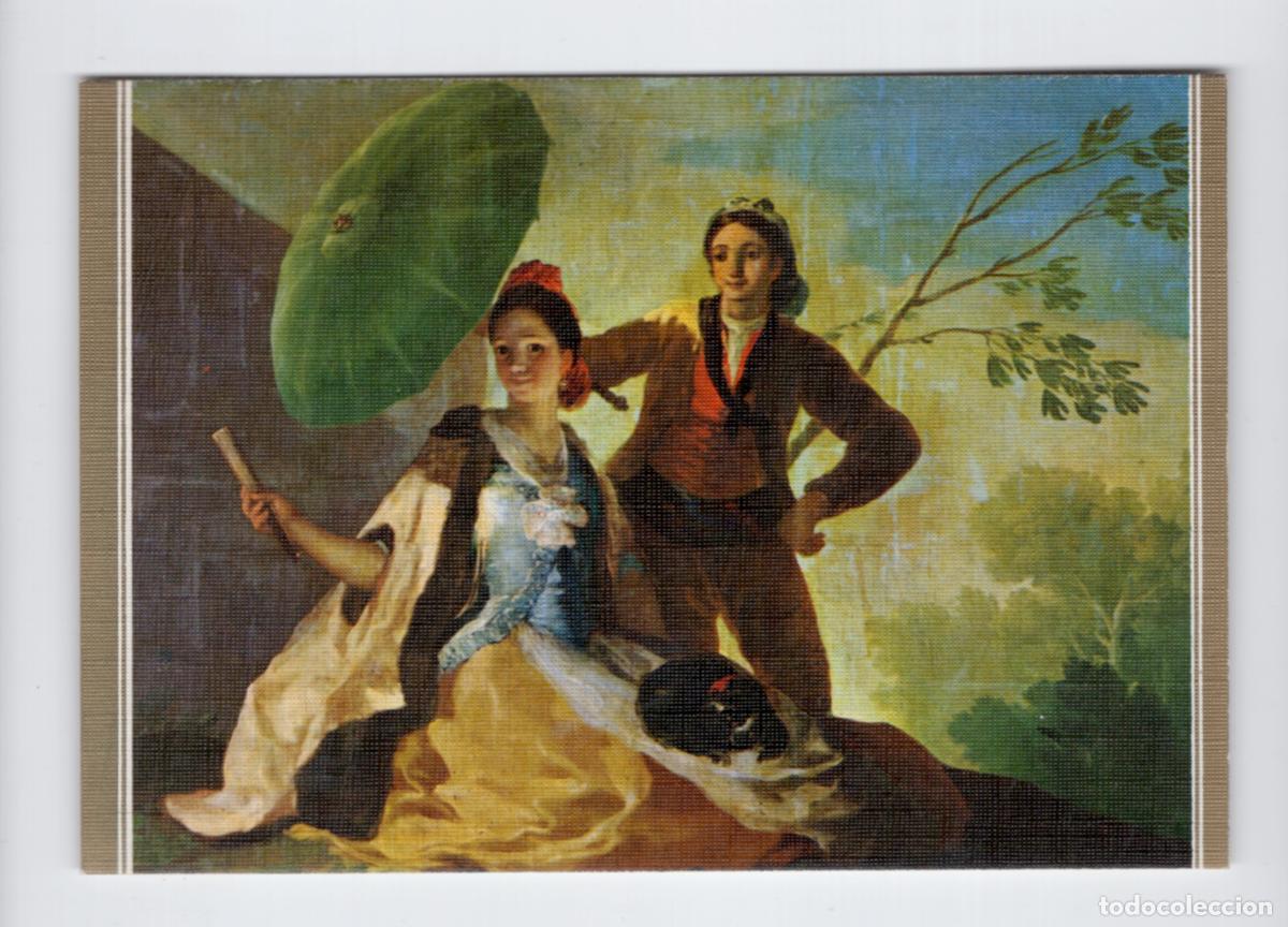 Postales: N&ordm; 50 MUSEO DEL PRADO. El quitasol. Goya -Escudo de Oro/FISA, 1962-