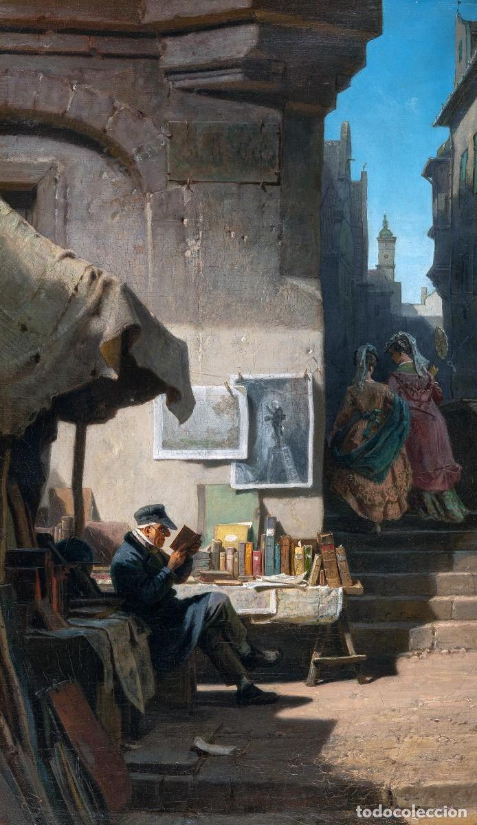 Postales: Postal del cuadro El Anticuario, de Carl Spitzweg. Pintura, Arte, Der Antiquar, The Antiquarian.