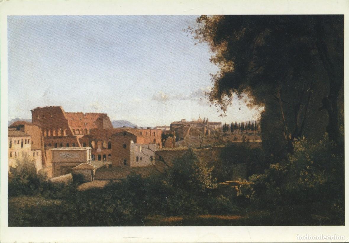 Postales: Jean-Baptiste Camile Corot. 1796-1875. Estudio del Coliseo de Roma, tambi&eacute;n conocido como Vista de l
