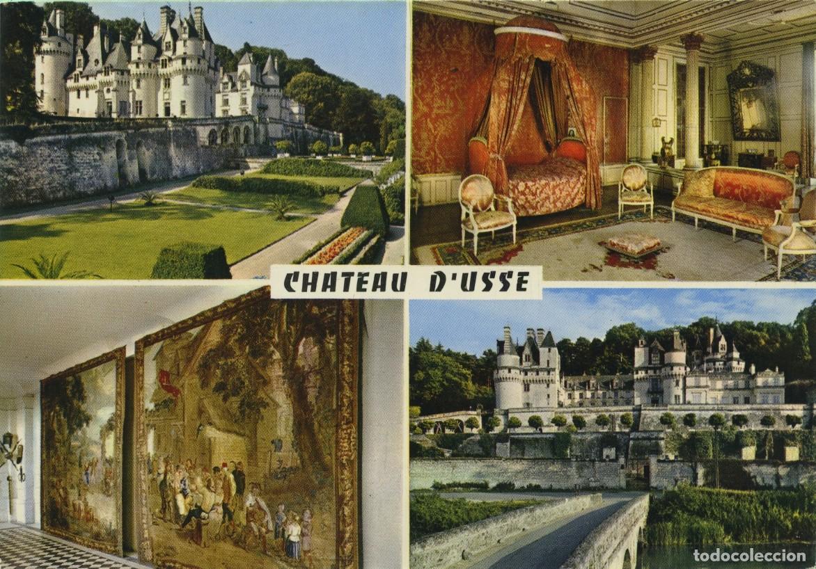 Postales: N&ordm; 3710-521-TOURAINE. El Castillo d'Usse (Indre-et-Loire). Francia. Escrita en 1969. EDITIONS GREFF