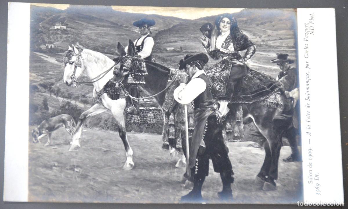 Postales: POSTAL SAL&Oacute;N DE 1909 A LA FOIRE DE SALAMNQUE POR CARLOS VAZQUEZ - FHOT. N.D. (HERMANOS NEURDEIN)