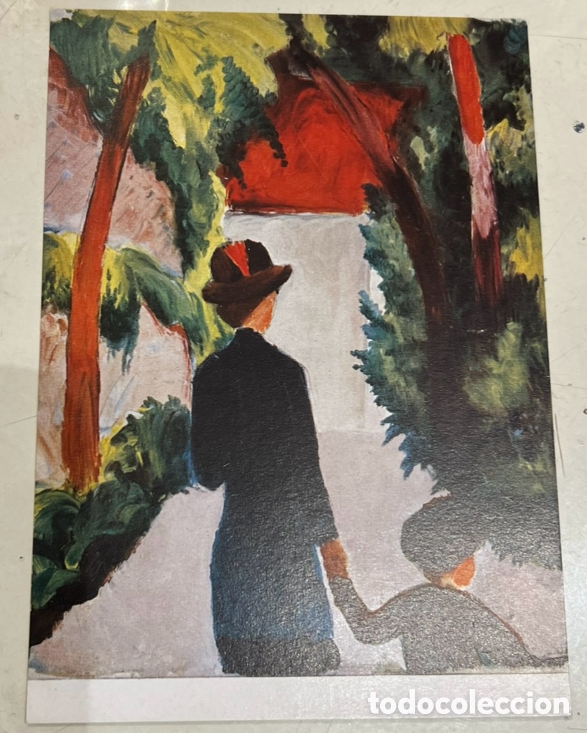 Postales: Postal. August Macke. Hamburg. A&ntilde;os 70.