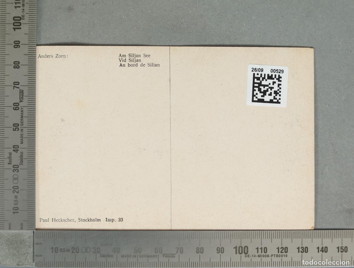 Postales: POSTAL. Am Siljan See - Anders Zorn - Foto 2