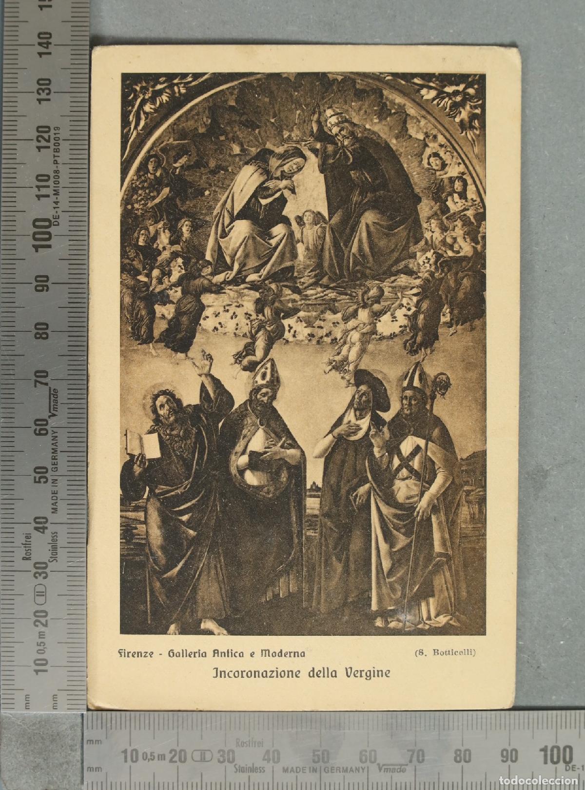 Postales: FOTOGRAFIA. Incoronazione della Vergine - S. Botticelli - Firenze - Galleria Antica e Moderna