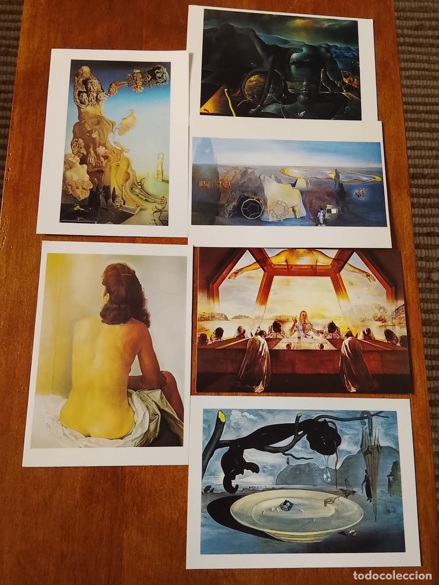 Postales: Lote de 6 postales de Salvador Dal&iacute;