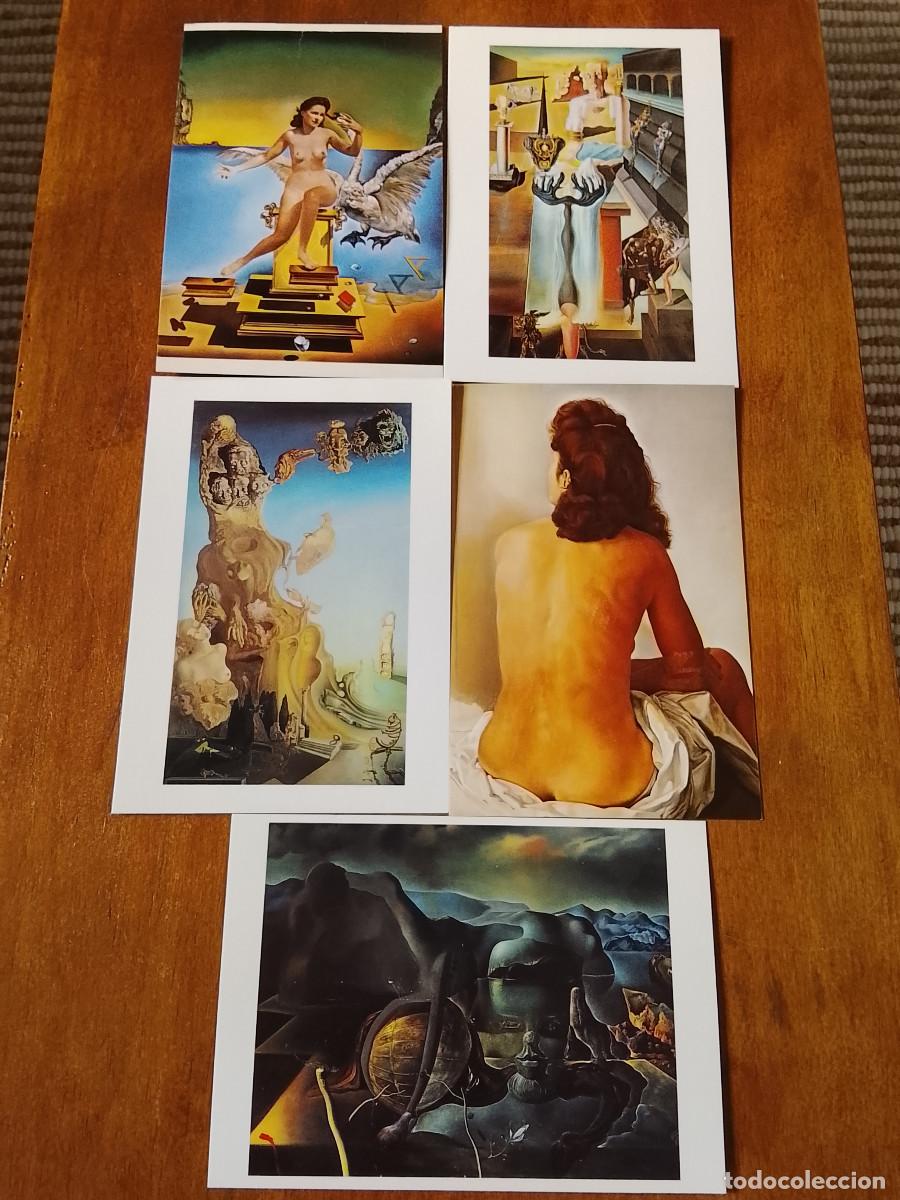 Postales: Lote de 5 postales de Salvador Dal&iacute;