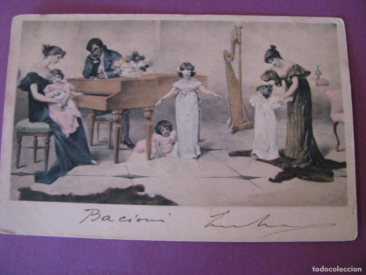 Postales: ANTIGUA POSTAL DE FRANCIA. AMOR ES CIEGO DE MAUDE GOODMAN. CIRCULADA EN ITALIA 1906
