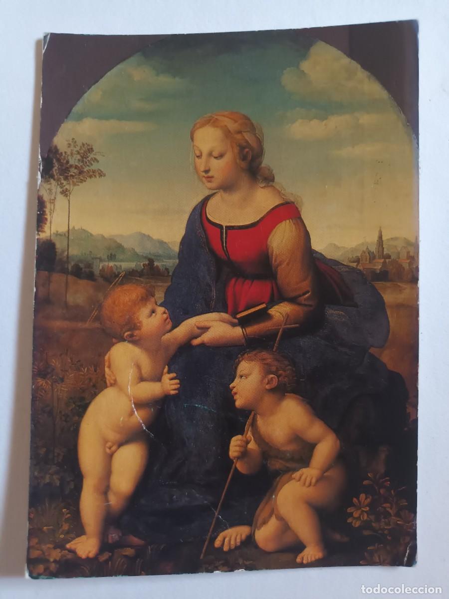 Postales: RAPHAEL. LA BELLE JARDINI&Egrave;RE. MUS&Eacute;E DU LOUVRE. PARIS (FRANCIA) - FRANQUEO