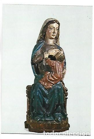 Postales: LA MARE DE DEU DE LA LLET.- TALLA POLICROMADA.- MUSEU DE L&acute;EMPORDA / FIGUERES