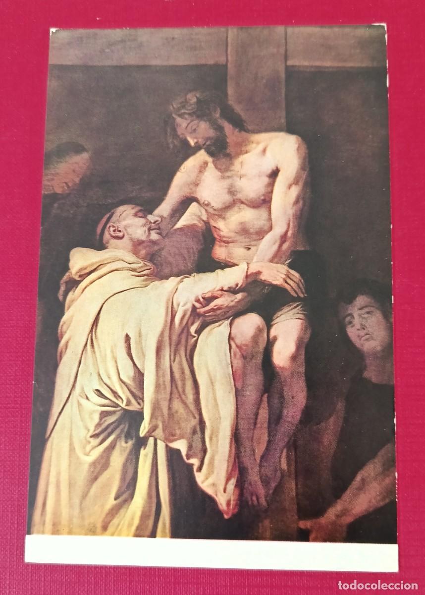 Postales: POSTAL CRISTO ABRAZADO A SAN BERNARDO - MUSEO DEL PRADO - EDICIONES ARTISTICAS