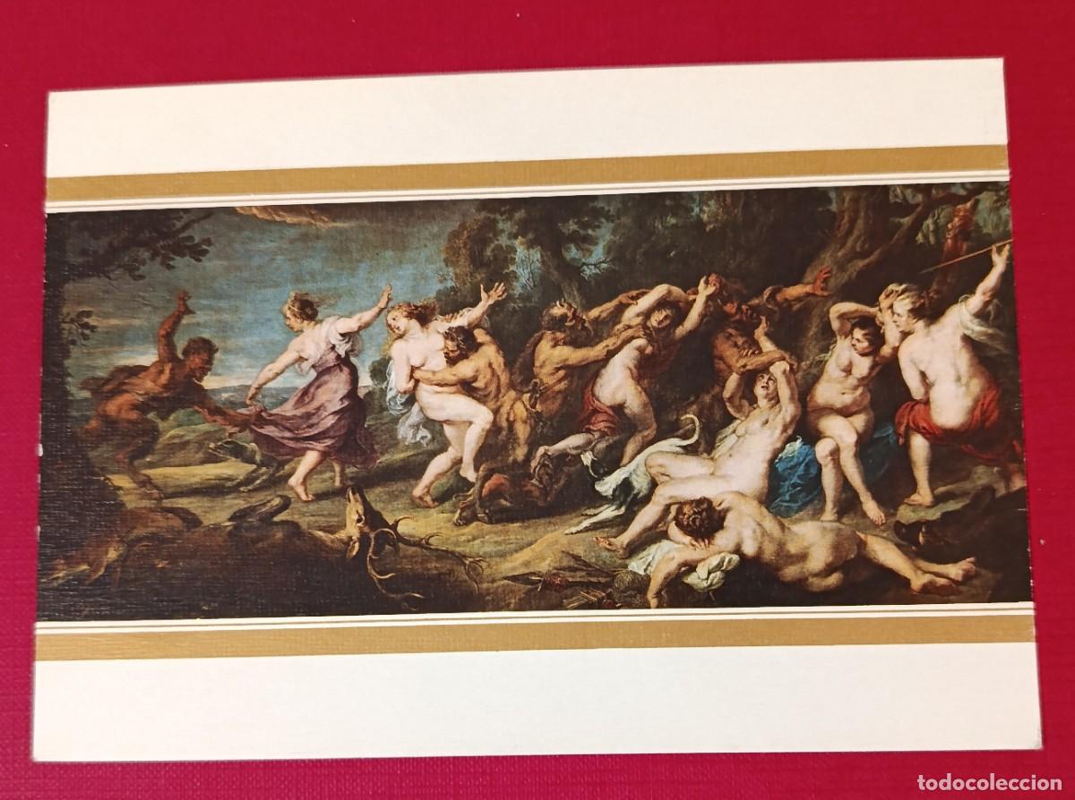 Postales: POSTAL DIANA Y SUS NINFAS SORPRENDIDAS POR FAUNOS - RUBENS - MUSEO DEL PRADO - ESCUDO DE ORO