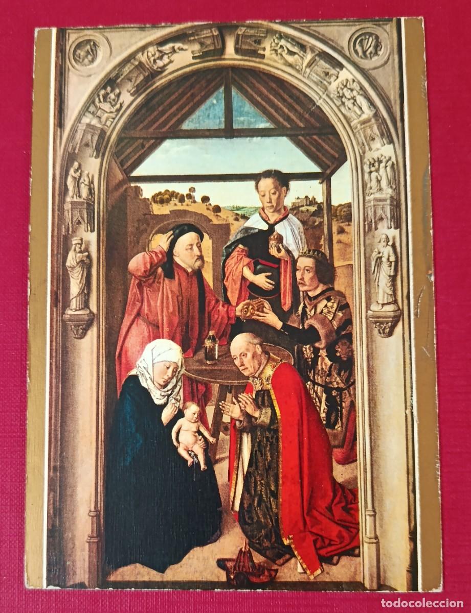 Postales: POSTAL LA ADORACI&Oacute;N DE LOS MAGOS - BOUTS MUSEO DEL PRADO - ESCUDO DE ORO