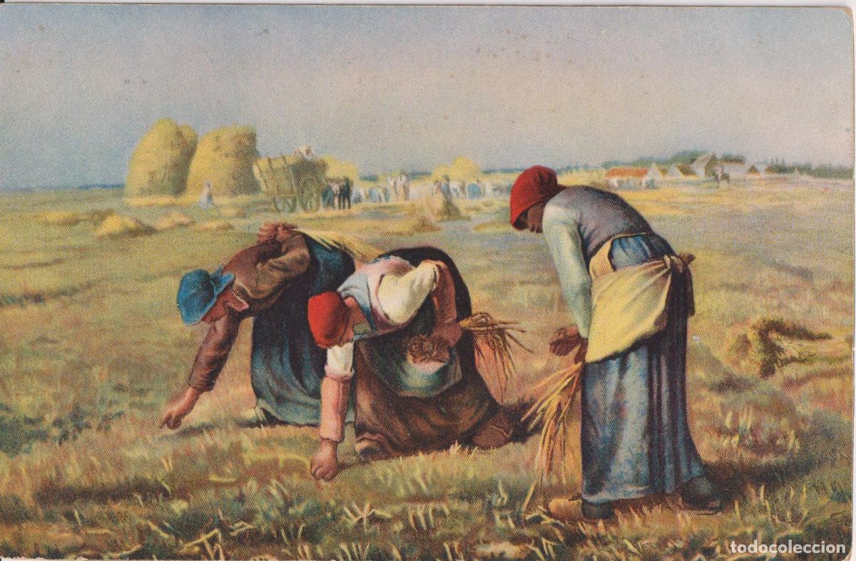 Postales: POSTAL DE LA OBRA DE JEAN FRAN&Ccedil;OIS MILLET, LES GLANEUSES &ndash; STENGEL &ndash; ESCRITA 1916