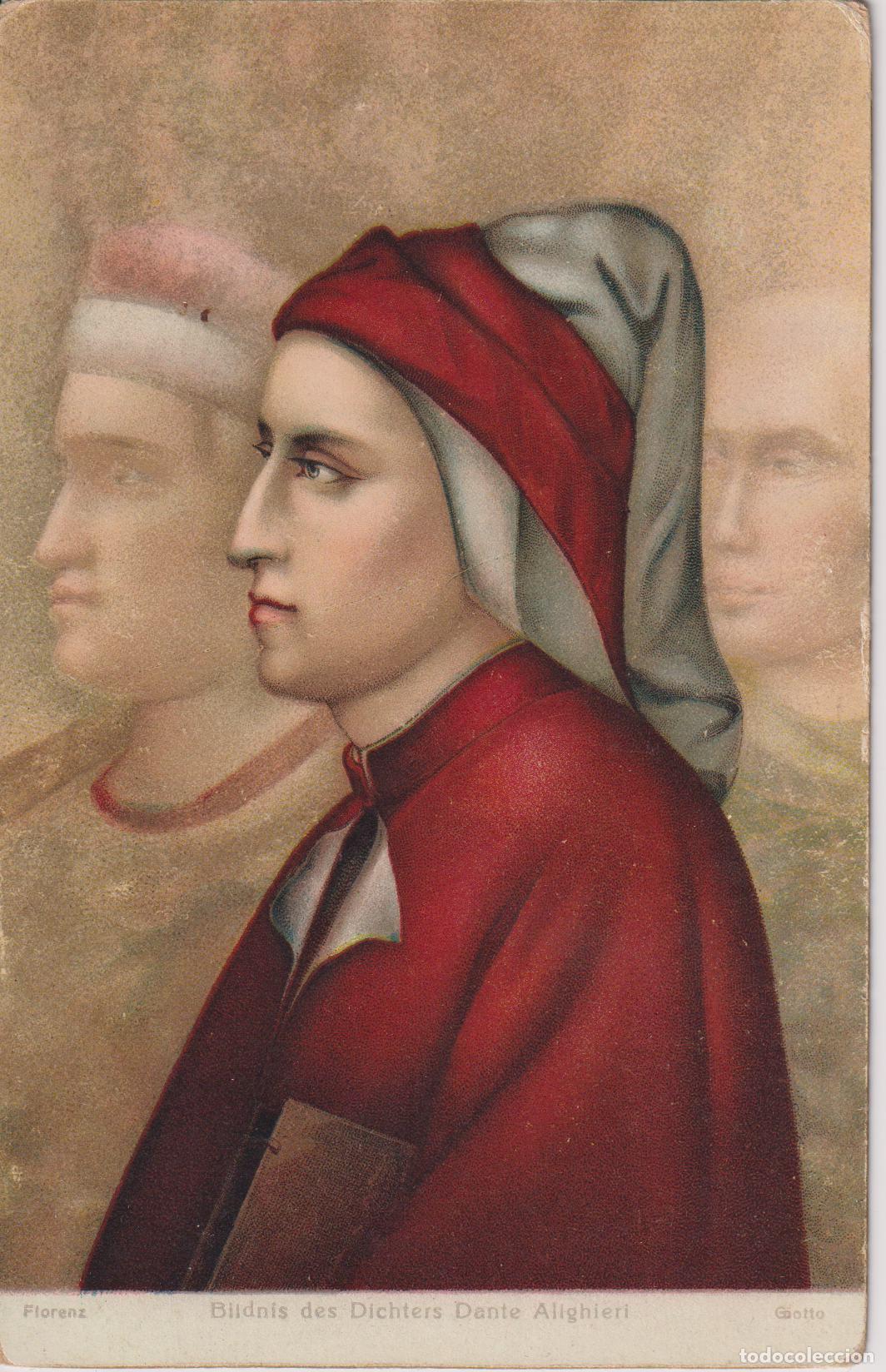 Postales: POSTAL DE LA OBRA DE GIOTTO DI BONDONE, DANTE ALIGHIERI &ndash; STENGEL &ndash; S/C