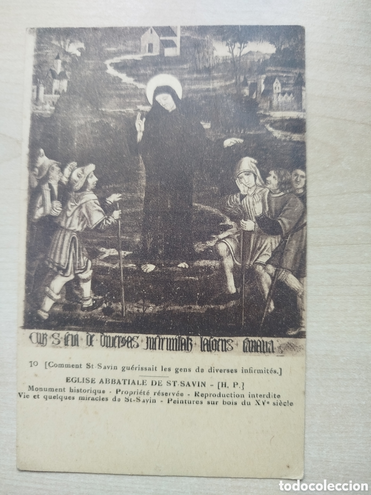 Postales: Postal Antigua St-Savin N.10 - Pintura S.XV - Ed. CAP Strasbourg - No Circulada