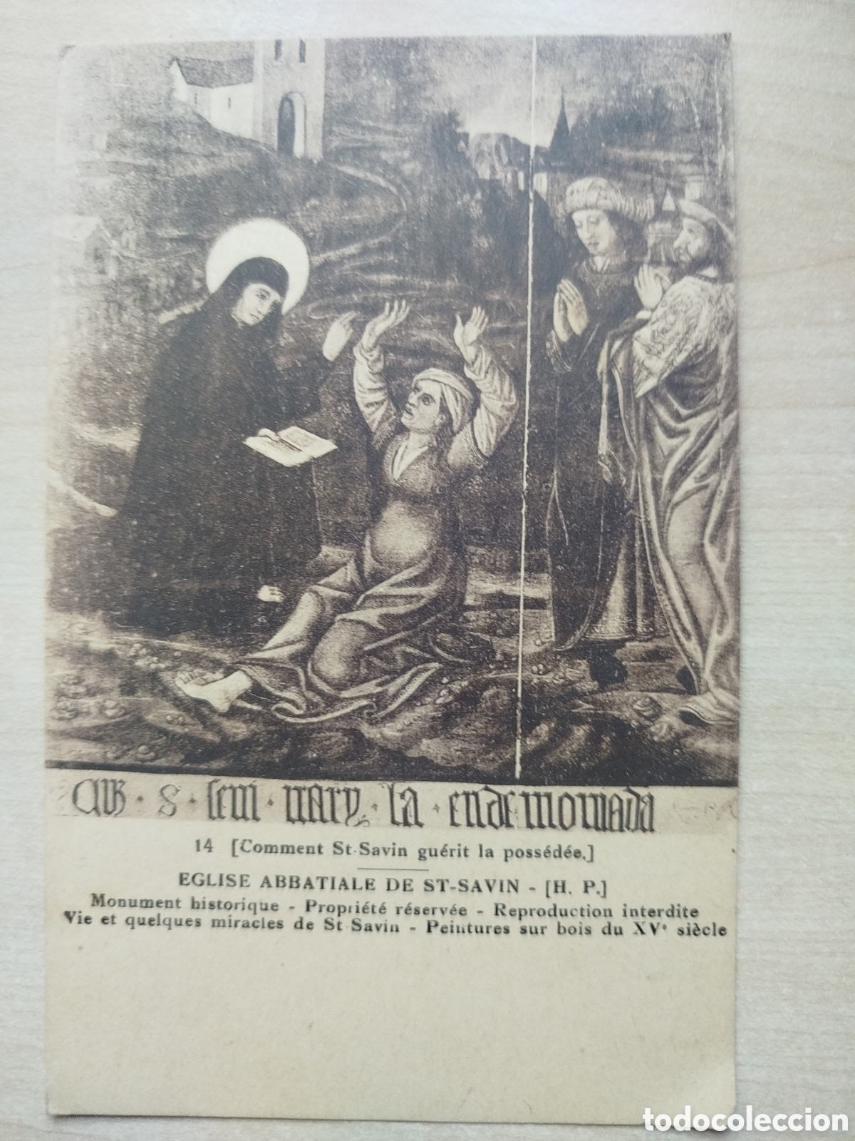 Postales: Postal Antigua St-Savin N.14 - Pintura S.XV - Ed. CAP Strasbourg - No Circulada